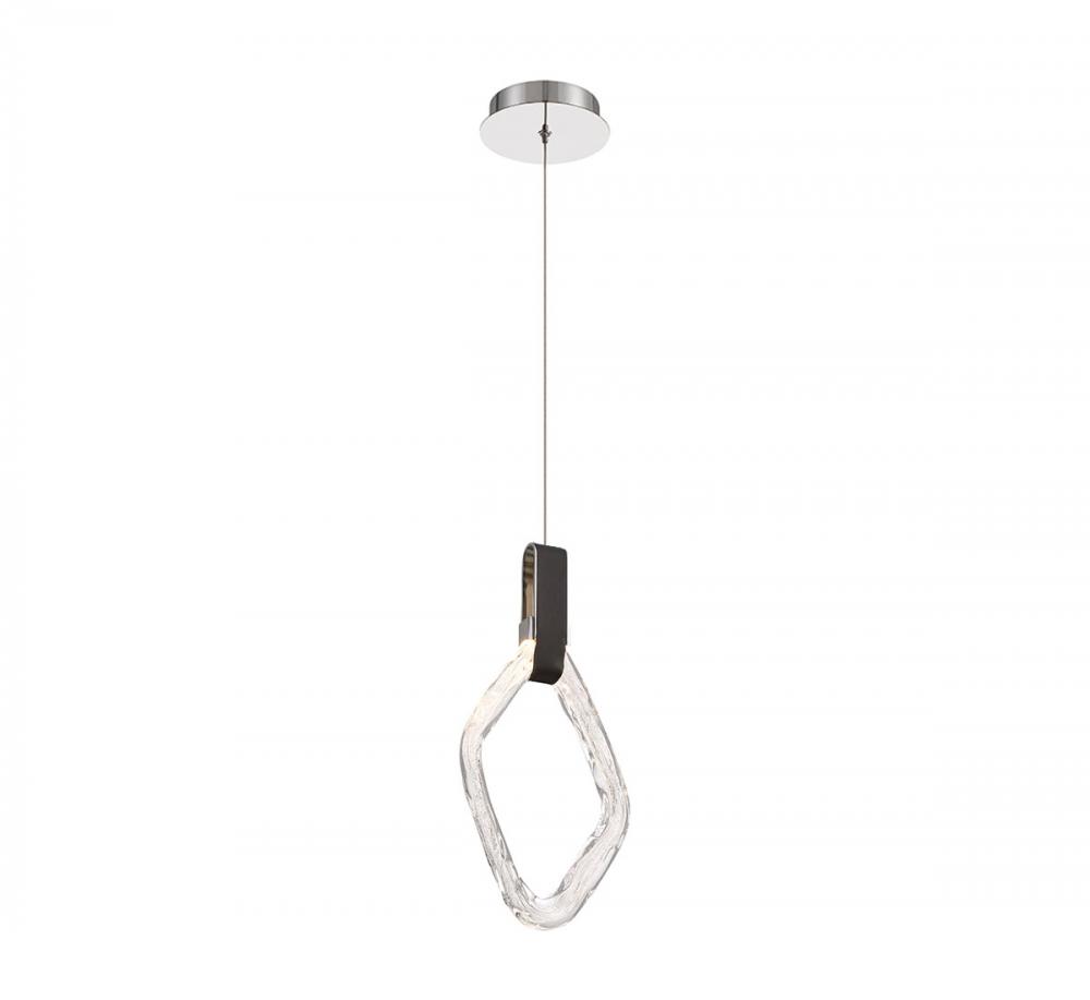 Catania, 1 Light LED Pendant, Chrome