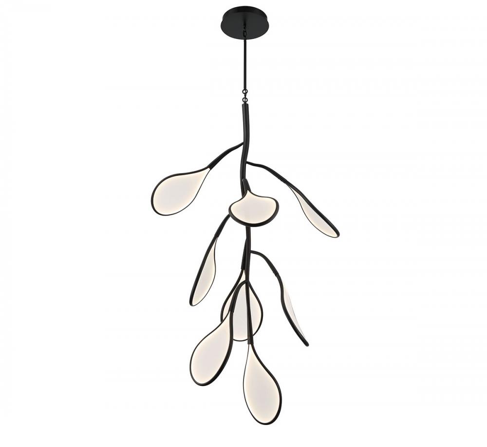 Volare, 8 Light LED Grand Chandelier, Brushed Gunmetal