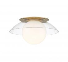 Lib & Co. CA 10125-05 - Ancona, Small 1 Light Ceiling / Wall Mount, Soft Brass