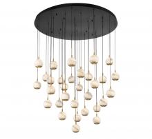 Lib & Co. CA 10206-02 - Baveno, 31 Light LED Grand Chandelier, Matte Black