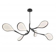 Lib & Co. CA 12063-032 - Volare, 6 Light Oval LED Chandelier, Brushed Gunmetal