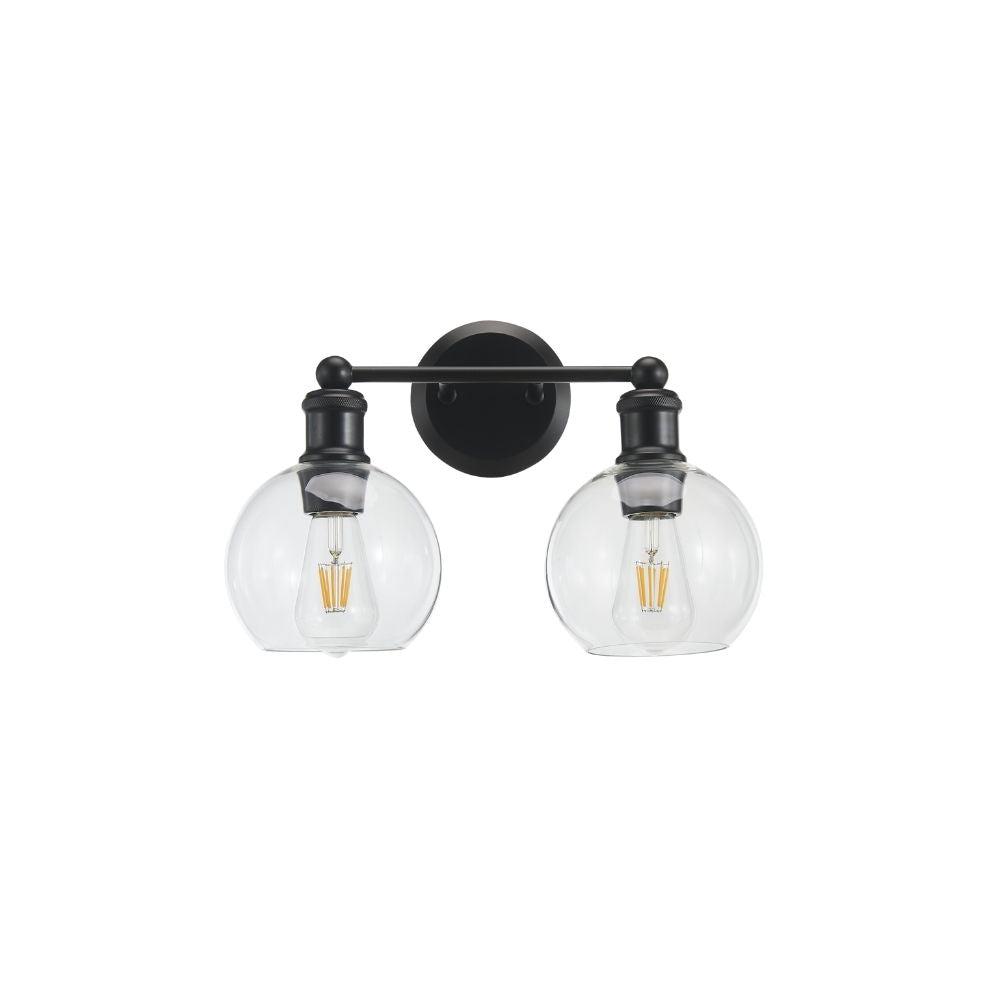 Avista Ash Vanity Wall Light 2-Light Black