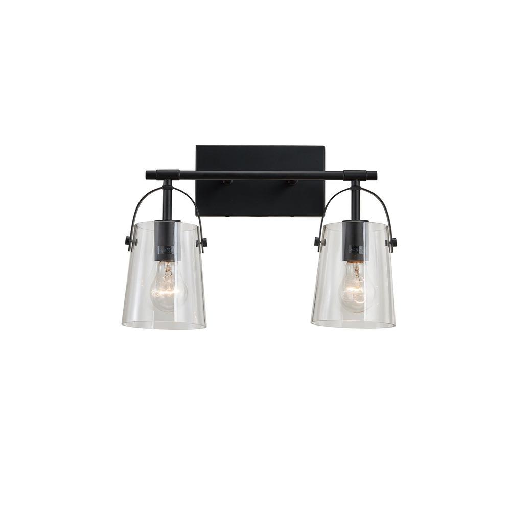 Avista Arden Vanity Wall Light 2-Light Black