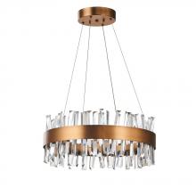 Avista Lighting Inc A7820AB - Avista Geo Chandelier 20" Antique Brass-LED