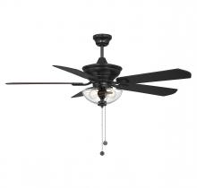 Savoy House Meridian CA M2026MBKRV - 52" 2-Light Outdoor Ceiling Fan in Matte Black