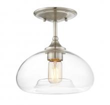 Savoy House Meridian CA M60017BN - 1-Light Ceiling Light in Brushed Nickel