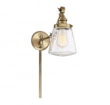 Savoy House Meridian CA M90020NB - 1-Light Adjustable Wall Sconce in Natural Brass