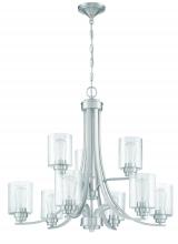 Craftmade 50529-BNK - Bolden 9 Light Chandelier in Brushed Polished Nickel