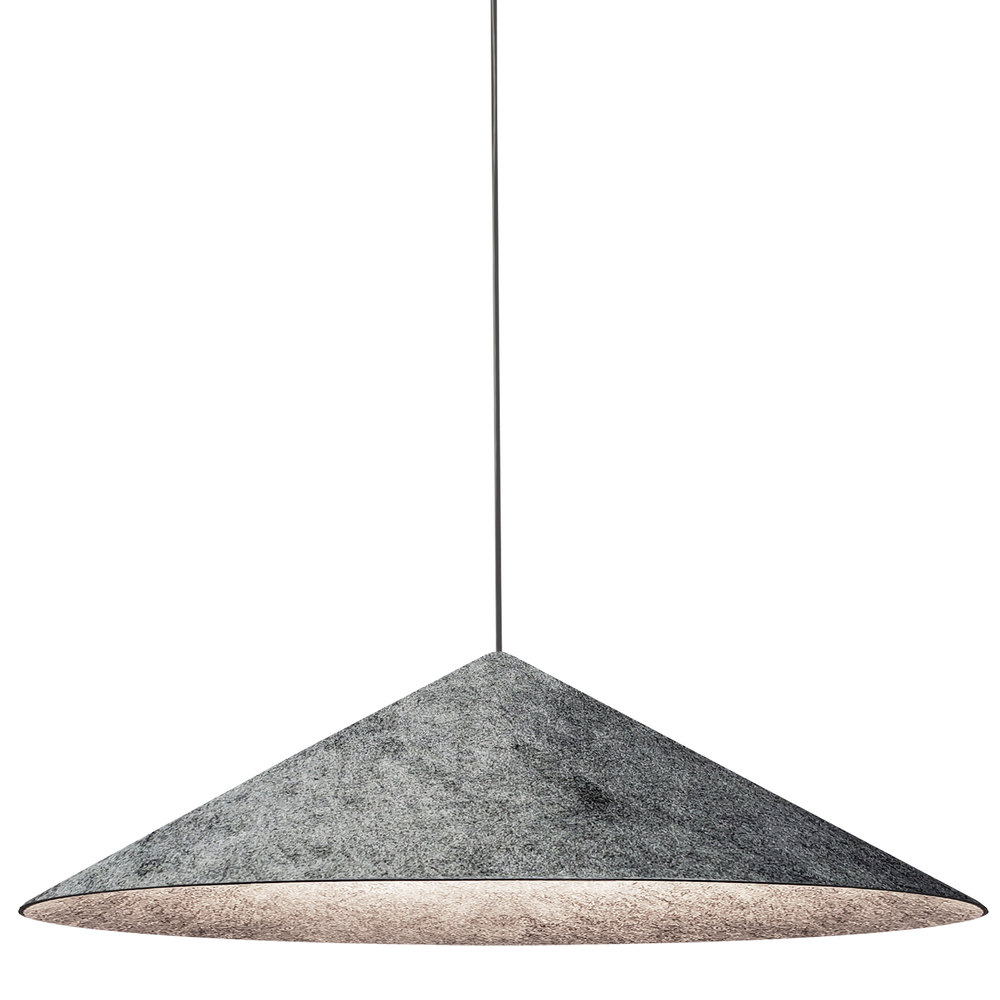 1LT Pendant, GRY Felt Shade