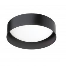 Dainolite CMN-1114LEDFH-MB - 14W Flush Mount Matte Black Metal Shade