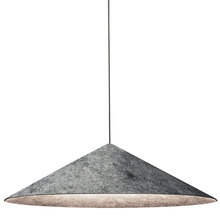 Dainolite JES-241P-MB-500 - 1LT Pendant, GRY Felt Shade