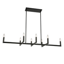 Dainolite NOR-478HC-MB - 8 Light Incandescent Matte Black Horizontal Chandelier