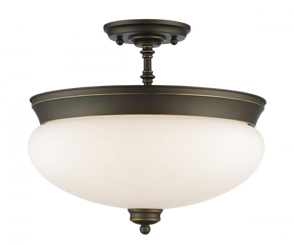 3 Light Semi Flush Mount