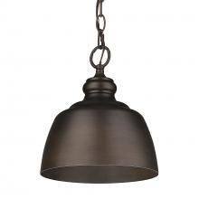 Golden Canada 0316-M1L RBZ - Holmes Mini Pendant in Rubbed Bronze