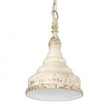 Golden Canada 0806-S AI - Keating 1-Light Pendant in Antique Ivory