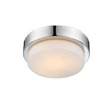 Golden Canada 1270-09 CH - Multi-Family CH Flush Mount in Chrome with Opal Glass Shade