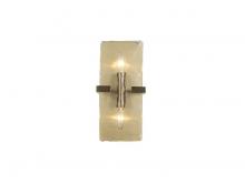 Golden Canada 3164-WSC BCB-HWG - Aenon 2-Light Wall Sconce in Brushed Champagne Bronze with Hammered Water Glass