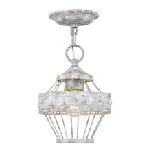 Golden Canada 7856-1SF OY - Ferris 1 Light Semi-Flush in Oyster