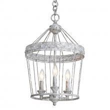 Golden Canada 7856-3P OY - Ferris 3 Light Chandelier in Oyster