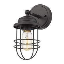 Golden Canada 9808-1W BLK - Seaport 1-Light Wall Sconce in Matte Black