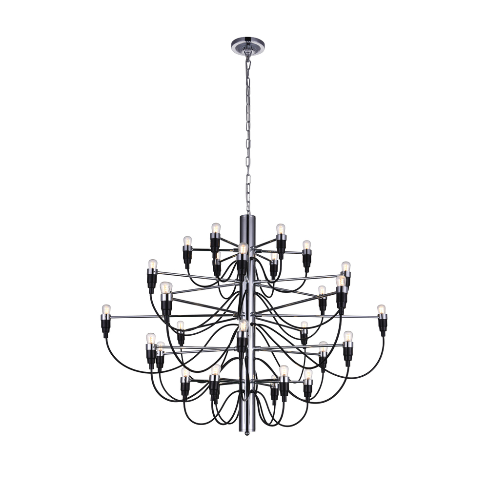 Hayden 30 Light Chandelier With Chrome Finish