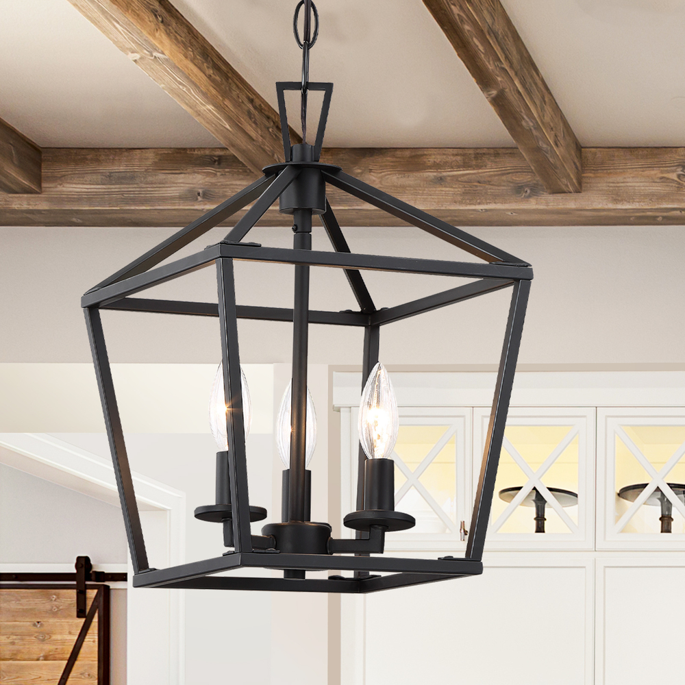 Townsend 3-Light Pendant in Matte Black