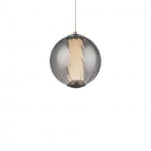 Modern Forms Canada PD-32507-27-SM/BN - Swirly Mini Pendant Light