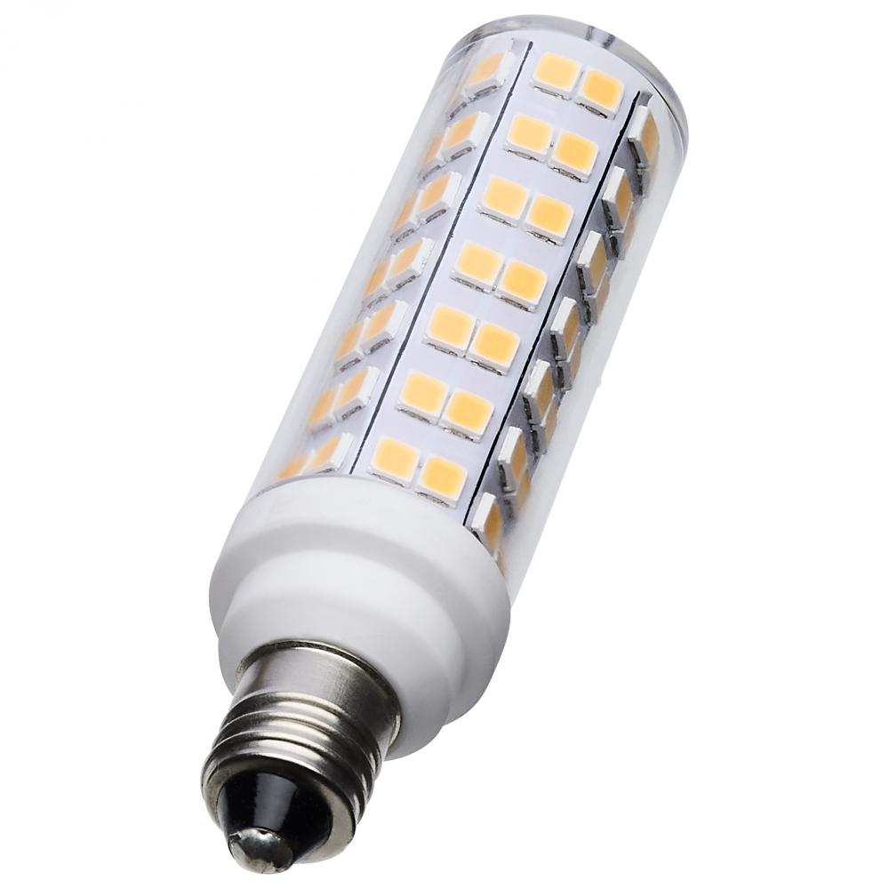 6.5 Watt T6 LED; Clear Finish; E11 Base; 3000K; 120 Volt