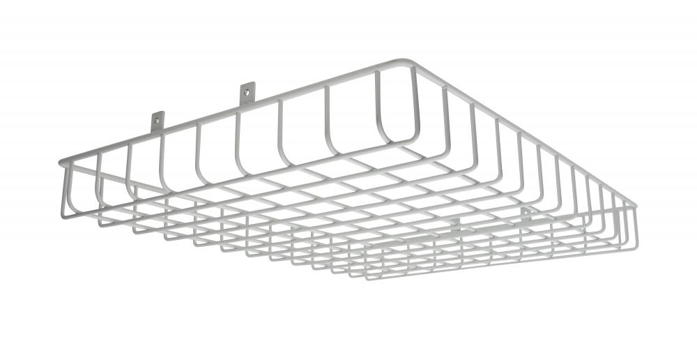 Wire Guard for 2 ft. High Bay Fixtures - White Finish