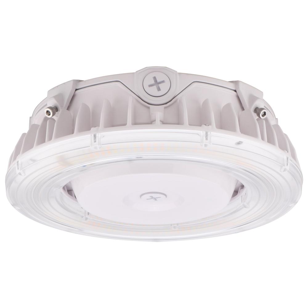 LED Canopy Fixture; 40 Watt; CCT Selectable; White Finish