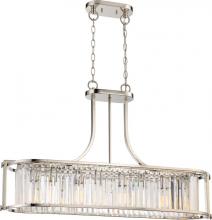 Nuvo 60/5765 - Krys- 4 Light Crystal Accent Island Pendant - Polished Nickel Finish