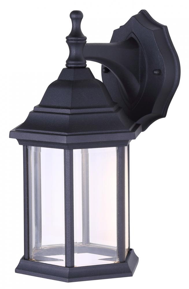 Dane 1 Light Outdoor Lantern, Black Finish