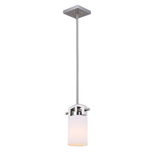 Canarm IPL510A01BN - Fairfax, 1 Lt Pendant, Flat Opal Glass, 100W Type A, 6" x 10 1/2" - 58 1/2" x 4 3/4"