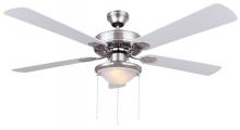 Canarm CF52KIN5BPT - CFan 52 IN, Kincade BPT, 5 Rev Blades, Alabaster Glass, 2 x 60W type A, LED Bulb Included