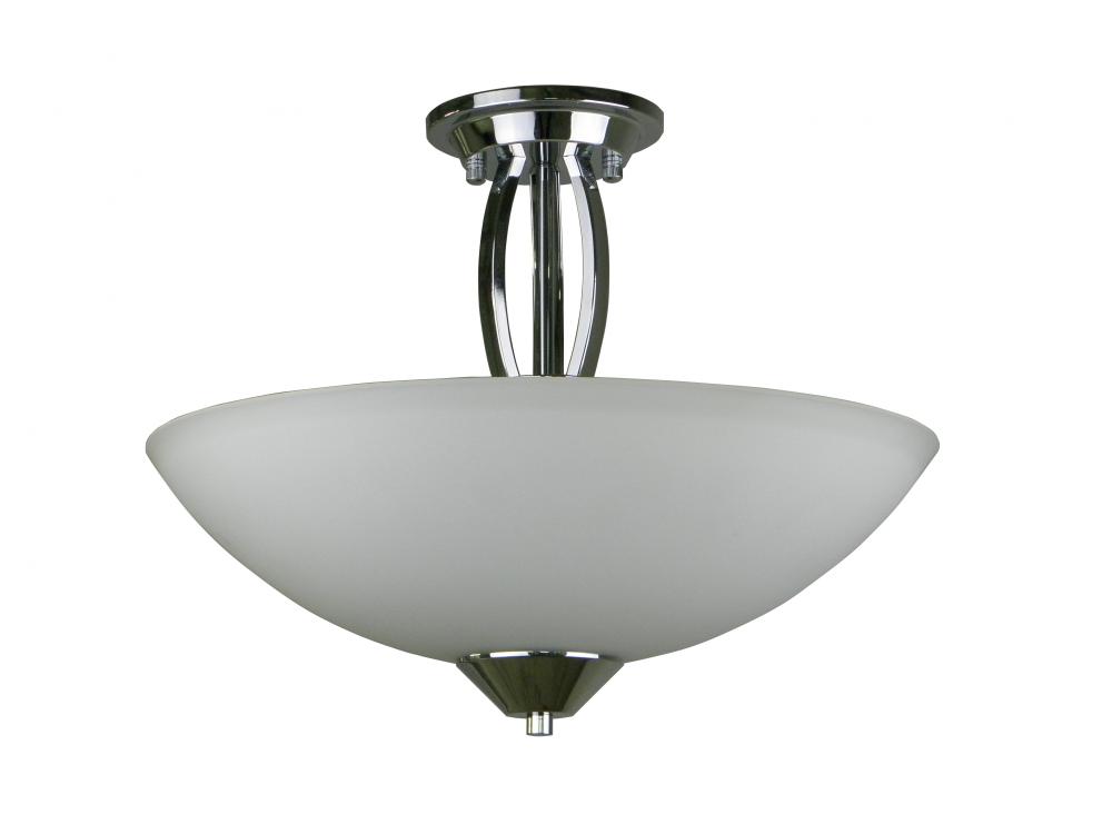 3 Light Semi Flush