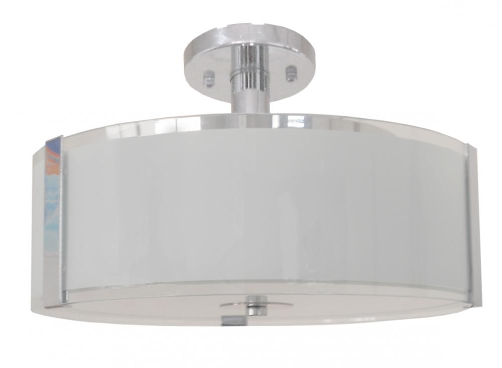 3 Light Semi Flush