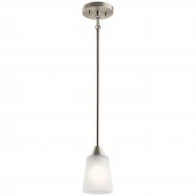 Kichler 52235NI - Skagos™ 1 Light Mini Pendant Brushed Nickel