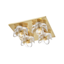 Mitzi by Hudson Valley Lighting H410504-AGB - Shea Flush Mount