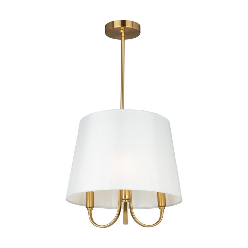 Rhythm 3 Light Pendant Brushed Gold