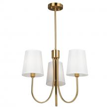 Artcraft SC13333BG - Rhythm 3 Light Chandelier Brushed Gold