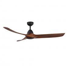 Kuzco Lighting Inc CF77860-MB/DW - Baylor 60-in Matte Black/Dark Walnut LED Ceiling Fan