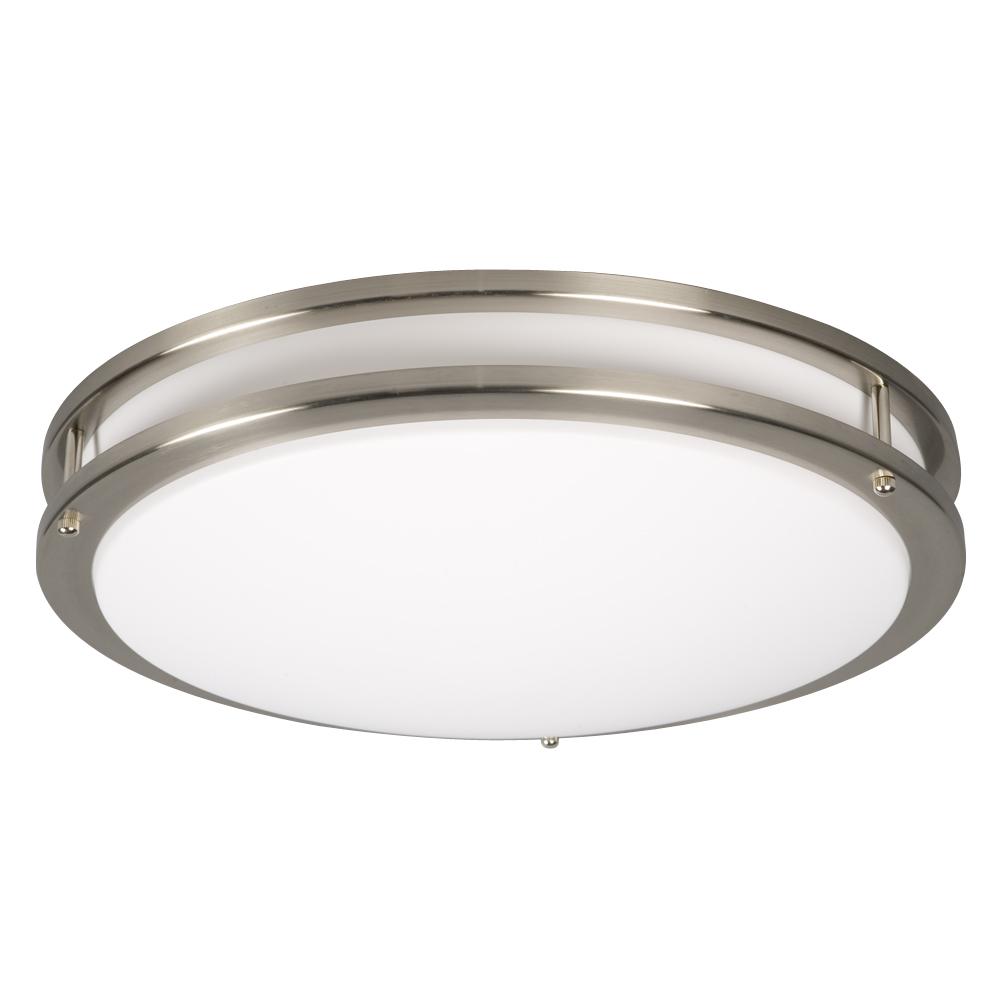 Flush Mount - Brushed Nickel w/ Acrylic Lens