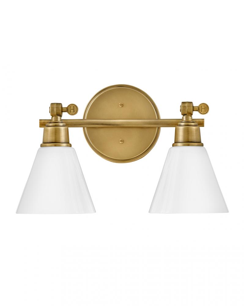 Small Adjustable Two Light Vanity