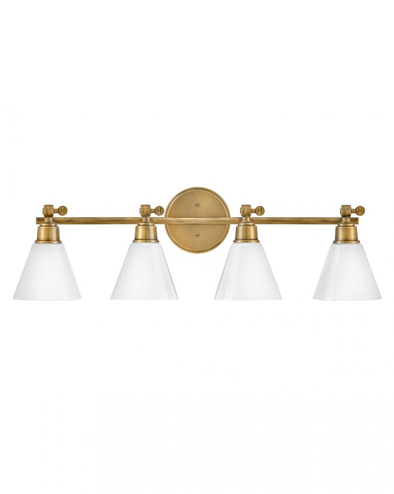 Large Adjustable Four Light Vanity