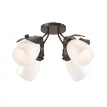 Hubbardton Forge - Canada 121371-SKT-05-GG0330 - Lapas 4-Light Semi-Flush