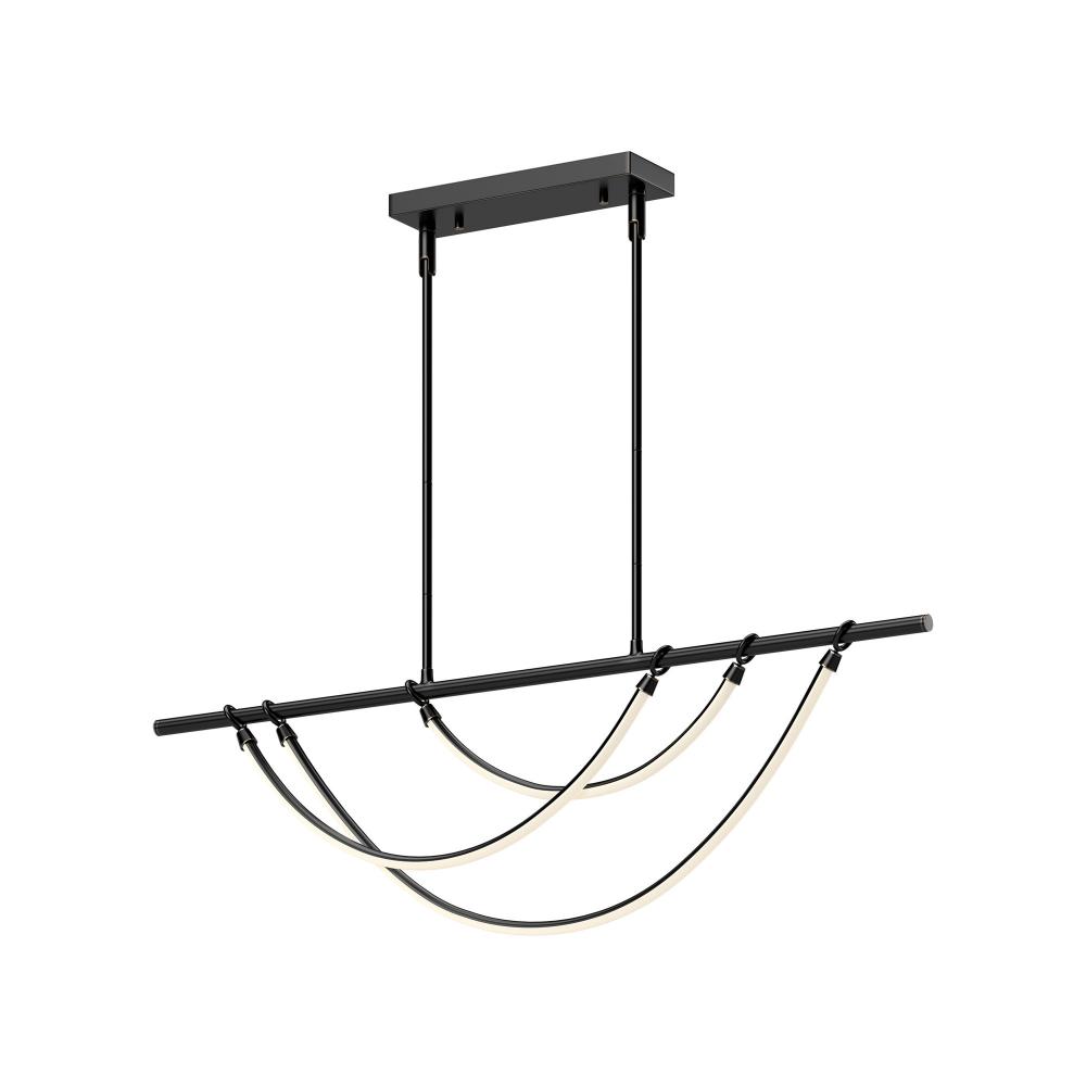 Aryas 48-in Urban Bronze LED Linear Pendant