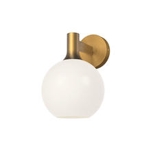 Alora Lighting WV506108AGOP - Castilla 8-in Aged Gold/Opal Matte Glass 1 Light Wall/Vanity