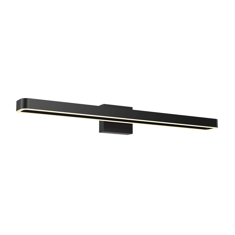 Rectangular swivel vanity wall sconce 36'' Black