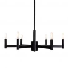 Russell Lighting 105-616/ST/BLK - Teslin Chandeliers Black