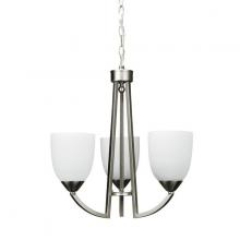 Russell Lighting 120-713/BCH - 3 arm up light chandelier